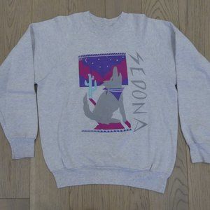 Sedona Oneita Vintage 1990’s Power Sweats Grey Large Sweatshirt